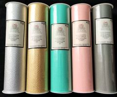 5 Faux Leather Wide Ribbon Rolls & 6 Felt Sheets 12″ x 9″ Pastel Colors Crafts