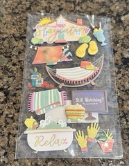 Lot of 2+ Recollections STAYCATION Dimensional Stickers Open Packs