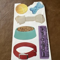DOG TOYS Stickers Frances Meyer Puppy Bone Collar Tennis Ball Dog Food Bark