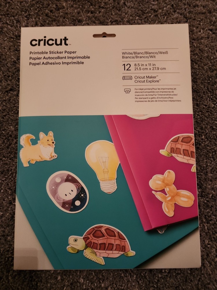Cricut Printable Sticker Paper, 12pc
