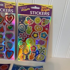Vintage Trend Enterprises Foil Bright Stickers 3 Packages New Sealed