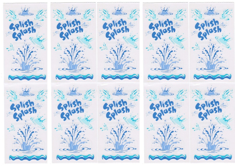 Frances Meyer Water Splish SPLASH Bath Pool Scrapbook Stickers 10 Sheets!