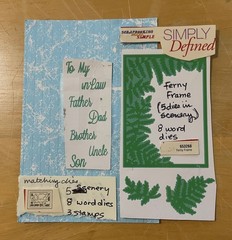 2) Simply Defined Metal dies and stamps: Rainbow, Gate, Window and Ferny frames
