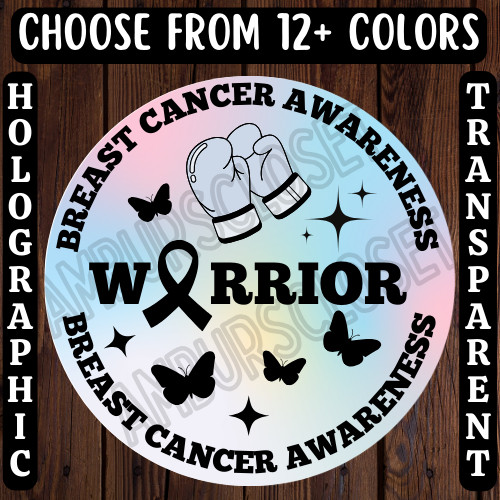 40 BREAST CANCER AWARENESS STICKERS 2″ ROUND LABELS SEALS PINK RIBBON CANCER