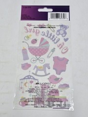 Our Little Girl Scrapbook Stickers Baby Newborn Pink 20 PC NEW (Baby shower!)