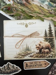 Mountain Bear Moose Junk Journal Ephemera Kit 151 Pc Forest Cabin Scrapbook Pape