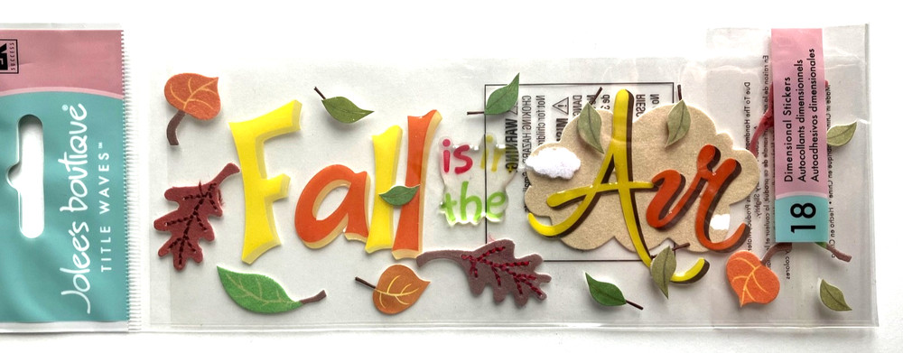 Jolee’s Stickers, FALL/AUTUMN Theme, YOU PICK, Some RARE!