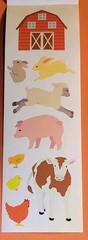 Mrs. Grossman’s Multicolor Farm Animals Barn Stickers Scrapbooking 35081590706