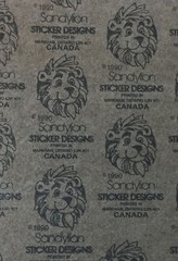 Vtg Sandylion Dated 1990 Rare Teddy Bear Santa Claus Christmas Tree Stickers