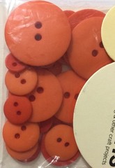ORANGE CIRCLE ULTRA-THIN BUTTONS(24pc)Making Memories•Asst. Sizes 3/8″-7/8″