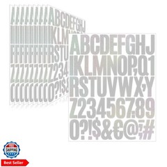 500 Pcs 10 Sheets Letter Stickers,Self Adhesive Waterproof 2 Inch Mailbox Num…