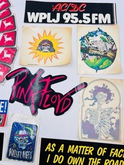 Lot of 20+ Vintage Stickers – Rock Bands, Military, Peace, Hunting, AC/DC…
