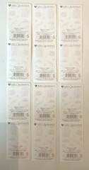 LOT Of 6 STRIPS MRS GROSSMAN’S Stickers PRINCESS PETITE REFLECTIONS 2011