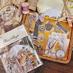 Retro Style 30-Piece Pack Sewing Ephemera Cutouts Journaling Crafts Scrapbooking