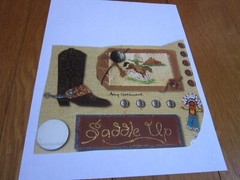 Stickers Wild West Western Arrowheads USED partial sheet Amy Gatewood Sheriff