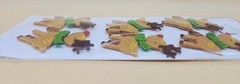 Christmas Paper Crafts FELT REINDEER 6pc Dimensional Stickers, NEW