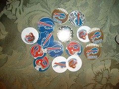 Pre Cut One Inch NFL BUFFALO BILLS FREE SHIP