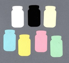 Mason Jar Die Cuts – Canning Jar Die Cuts, Jar Die Cuts -You choose Size & Color