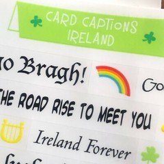 1 Mrs Grossmans Card Captions Ireland Stickers St Patricks Irish Clover Luck