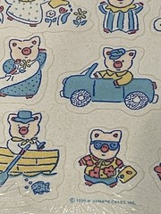 Vintage Ambassador Cute Animal Pigs Piggy Stickers 4 Sheets NIP NOS