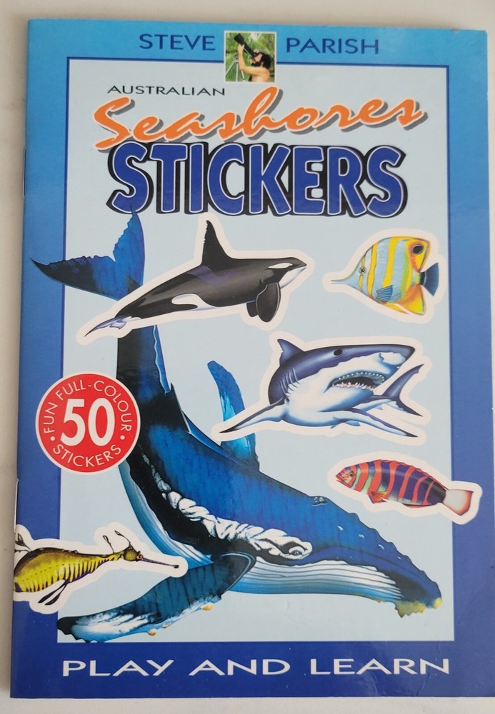 New Steve Parish Australian Seashores Wildlife Stickers Play Learn Sea Fish