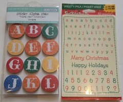 Huge Lot 46 Pack Alphabet Letters Numbers Symbols Fonts Styles Stickers Crafts J