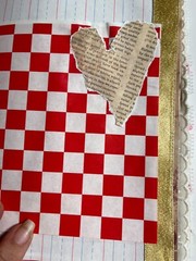 valentines junk journal scrapbook tassel pen clip 54 pages squirrel couple