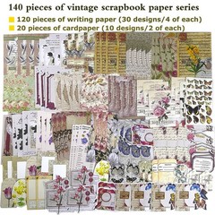 260Pc Vintage Scrapbook Supplies Aesthetic Scrapbook Stickers for9820