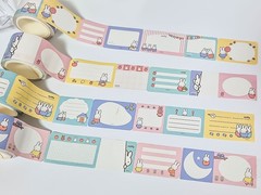 Miffy Perforated Sticky Note Roll Writable Memo Tape Planner Journal Deco Korea