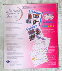 Creative Memories Celebration Combo Pack Stickers Die Cuts Photo Mounting Paper
