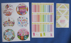 #2 NEW Lot-17 Package Stickers Envelope Seal Birthday Cardmaking Scrapbook Craft