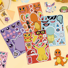 24 Cute Cartoon Monster Stickers – Kawaii Make a Face Party Favors Activities