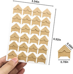 12 Sheets/288 PCS Photo Corner Stickers, Self-Adhesive Photo Mounting Corners fo