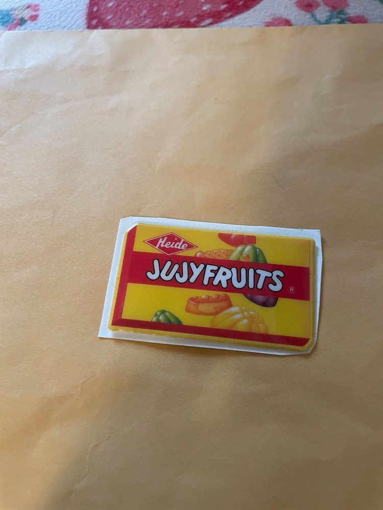 Vintage 1980s Puffy Jujy Fruits Sticker