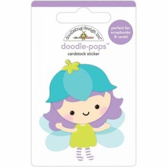 Doodlebug Stickers Doodle-Pop 3D Garden Fairy Blossom Girl Wings Cute