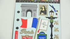 Vintage Stickopotamus Binder Stickers Foil Paris France Eifel Tower Stickers