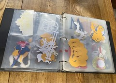 Binder Of Large Collection Of Scrapbooking Cutouts (DT-box1)