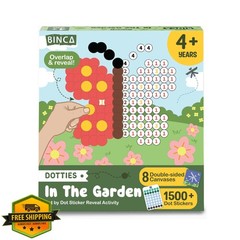 BINCA Dot Art Garden Animals Stickers 4-7