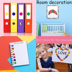 1400 PCS Colored Dot Stickers Round Color Coding Labels 3/4 inches, 10 Colors