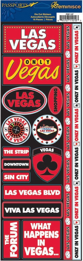 Reminisce Passports Combo Sticker, Las Vegas