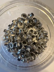 Stampin Up 245pc SILVER Mini Eyelets 1/8 inch 3mm Hole Embellishment 2002