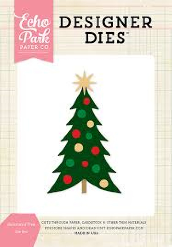 Echo Park Designer Dies DECORATED TREE Steel Dies Scrapbooking