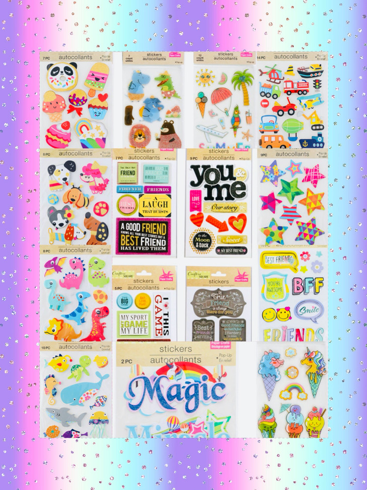 Fun! STICKER Lot GIRLY Planner All Themes & JoJo HALLMARK Kid Squad Girls 949+