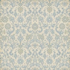Blue Pattern Decoupage Rice Paper For Ornament-Wood Art A4 1 Sheet