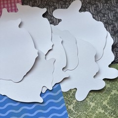 Vintage Carson Dellosa Fish Fishbowl Bulletin Board Name Tags Plates Cutout Lot