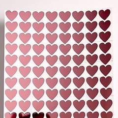 Rose Gold Chrome Heart Stickers! – Choose a Size!