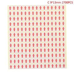 1Pack Red Arrow Labels Removable Small Circle Dot Stickers Defect Indica~gw