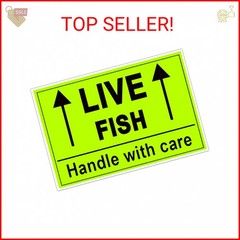 Remarkable Live Fish Stickers Shipping Labels, 2 X 3 Inch Fluorescent Green Plea