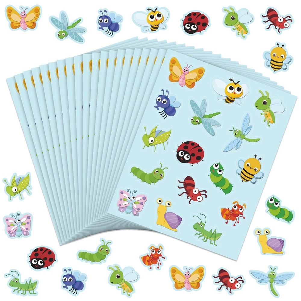 Frienda 480 Pcs Spring Insect each piece is approx. 1 x 1 inch, Multi