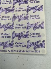 Vintage Lisa Frank Sticker Sheet Lipstick Sunglasses Heels Lips Polka Dots S125